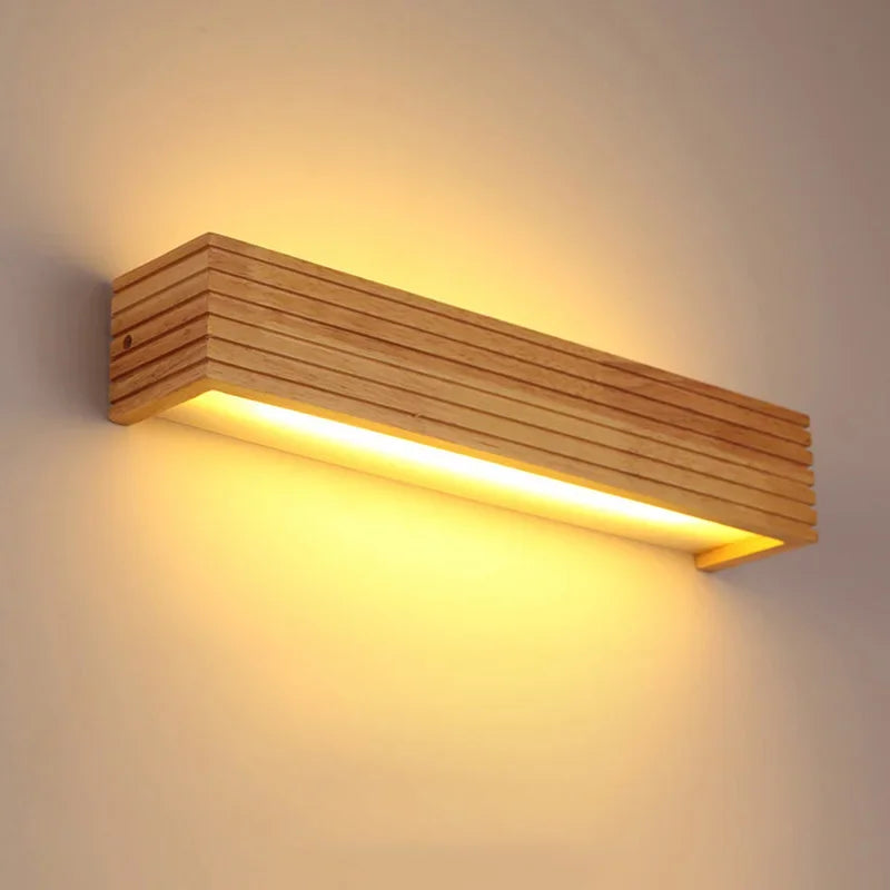 RectangleWoodenWallLight